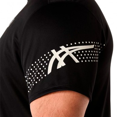 Asics Icon SS Top zwart  T-Shirt