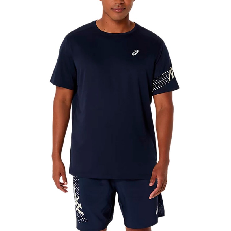 Asics Icon SS Top marineblauwe t-shirt Asics Icon SS Top marineblauwe t-shirt