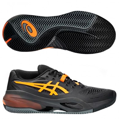 Asics Gel Resolution X Clay black shocking orange heren 2025