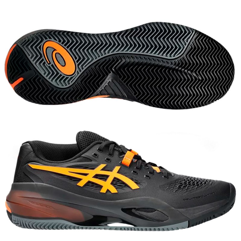 Asics Gel Resolution X Clay black shocking orange heren 2025
