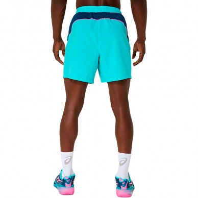 Asics Padel Court 7IN turquoise blauw Short