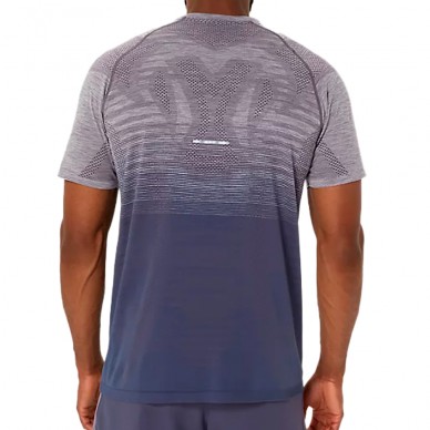 Asics Seamless SS Top grijs blauw T-Shirt