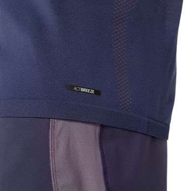 Asics Seamless SS Top grijs blauw T-Shirt