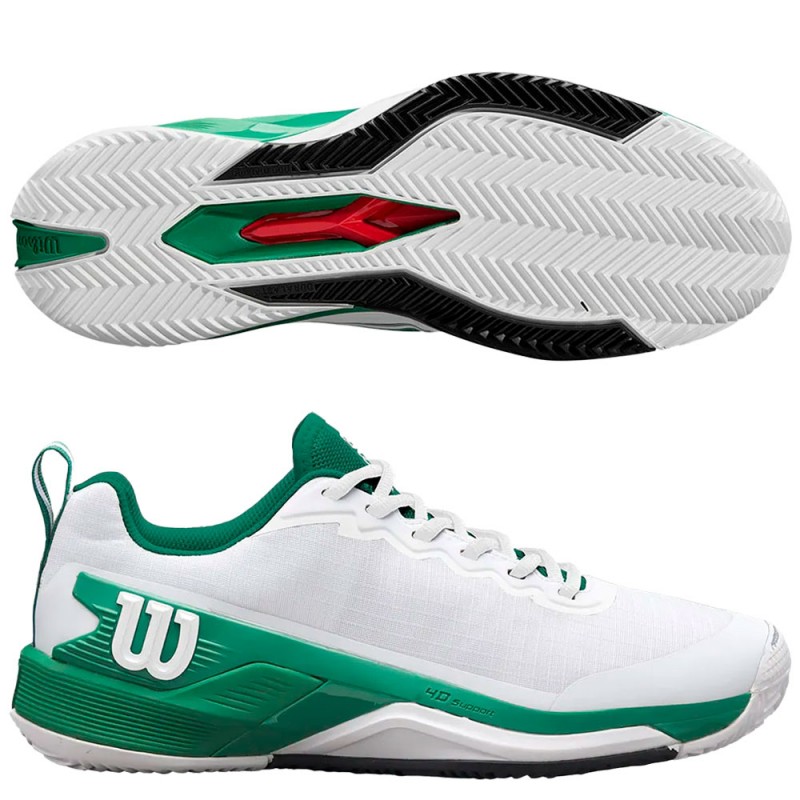 Wilson Rush Pro 4.5 Clay white bosphorus heren 2025 Wilson Rush Pro 4.5 Clay white bosphorus heren 2025