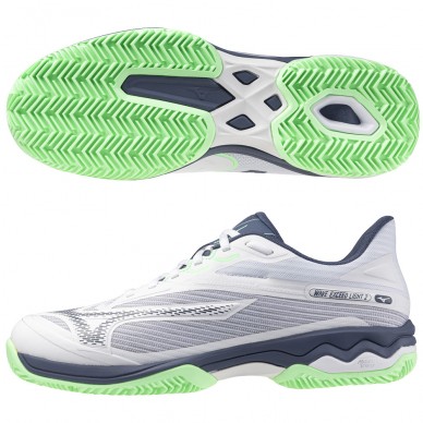 Mizuno Wave Exceed Light CC white heren 2025