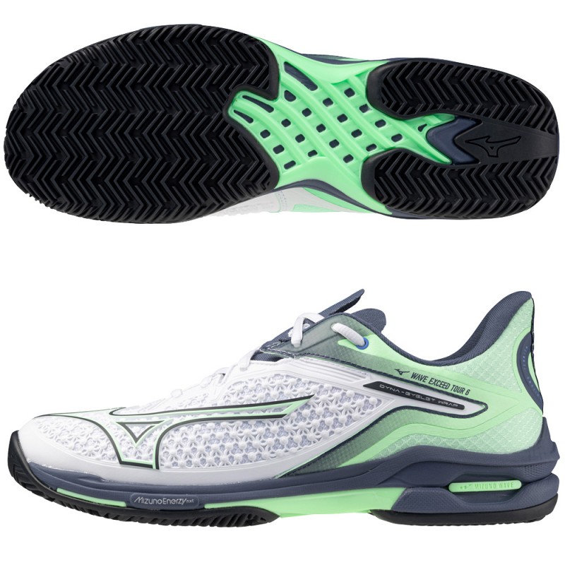 Mizuno Wave Exceed Tour CC white heren 2025