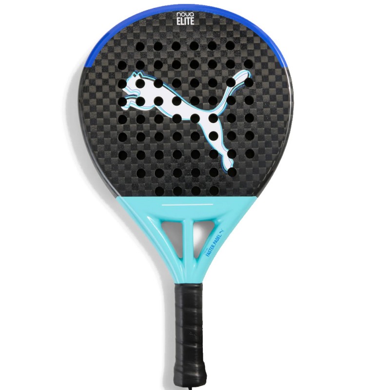 Puma Nova Padel Elite Control zwart blauw 2025 Puma Nova Padel Elite Control zwart blauw 2025