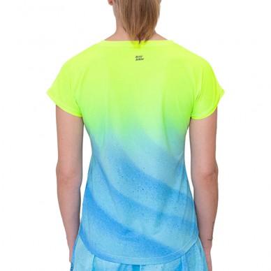 Bidi Badu Beach Spirit Capsleeve gele blauwe t-shirt