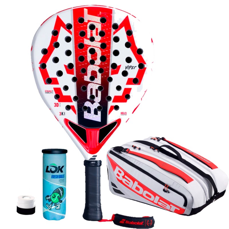 Pack Babolat Technical Viper Lebrón 2025 + Padeltas + Ballen Pack Babolat Technical Viper Lebrón 2025 + Padeltas + Ballen