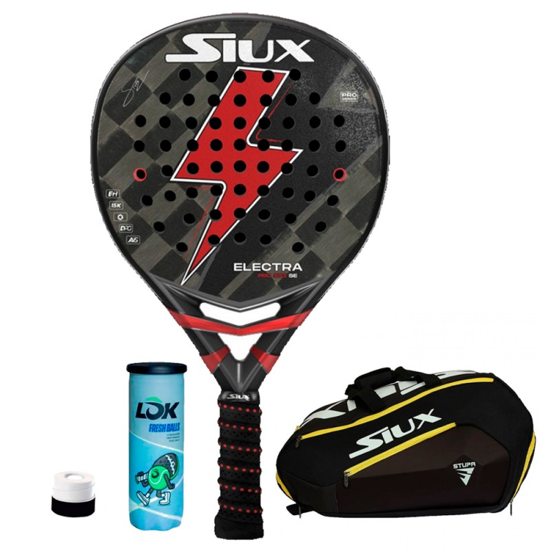 Pack Siux Electra ST3 SE 2025 + Padeltas + Ballen Pack Siux Electra ST3 SE 2025 + Padeltas + Ballen