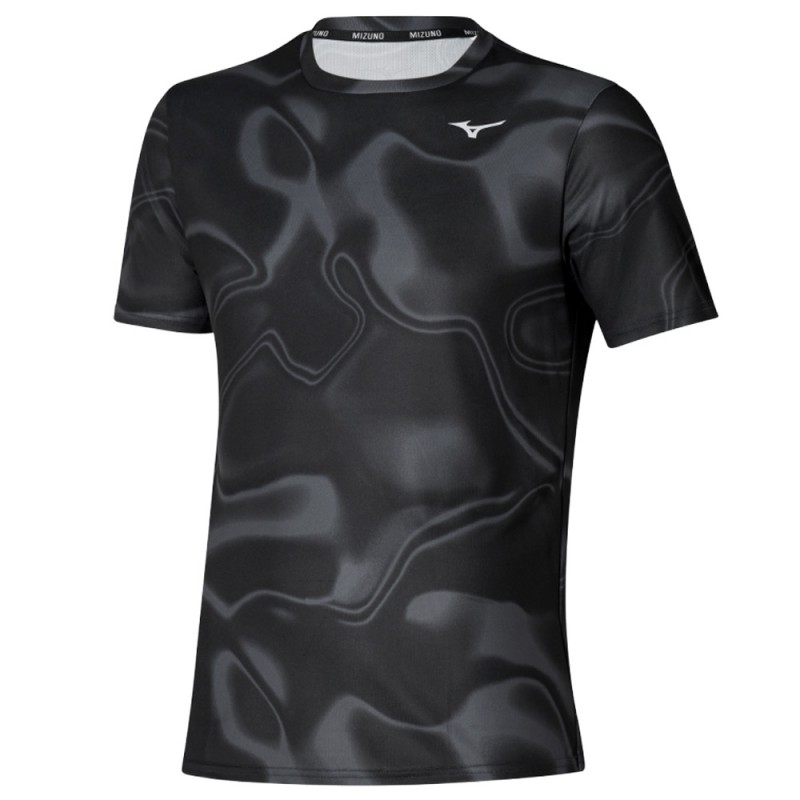 Mizuno Core Graphic Tee zwart T-shirt Mizuno Core Graphic Tee zwart T-shirt