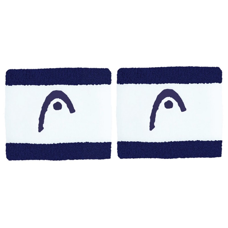 Head polsbandjes Striped 2.5 blauwe witte