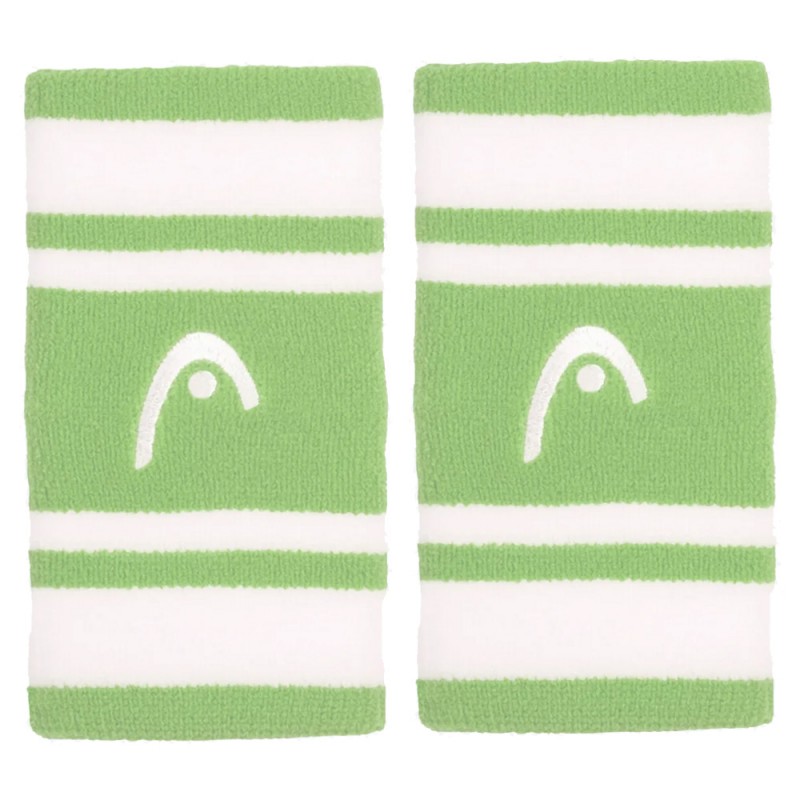 Head polsbandjes Striped 5 groene witte Head polsbandjes Striped 5 groene witte
