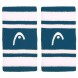 Head Polsbandjes Striped 5 turquoise wit
