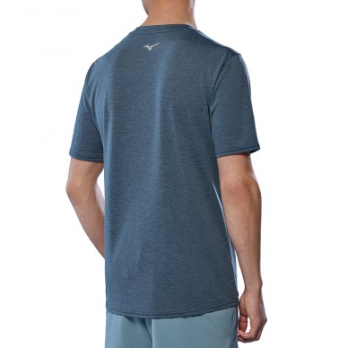 Mizuno Core RB Tee indigo blauw T-shirt