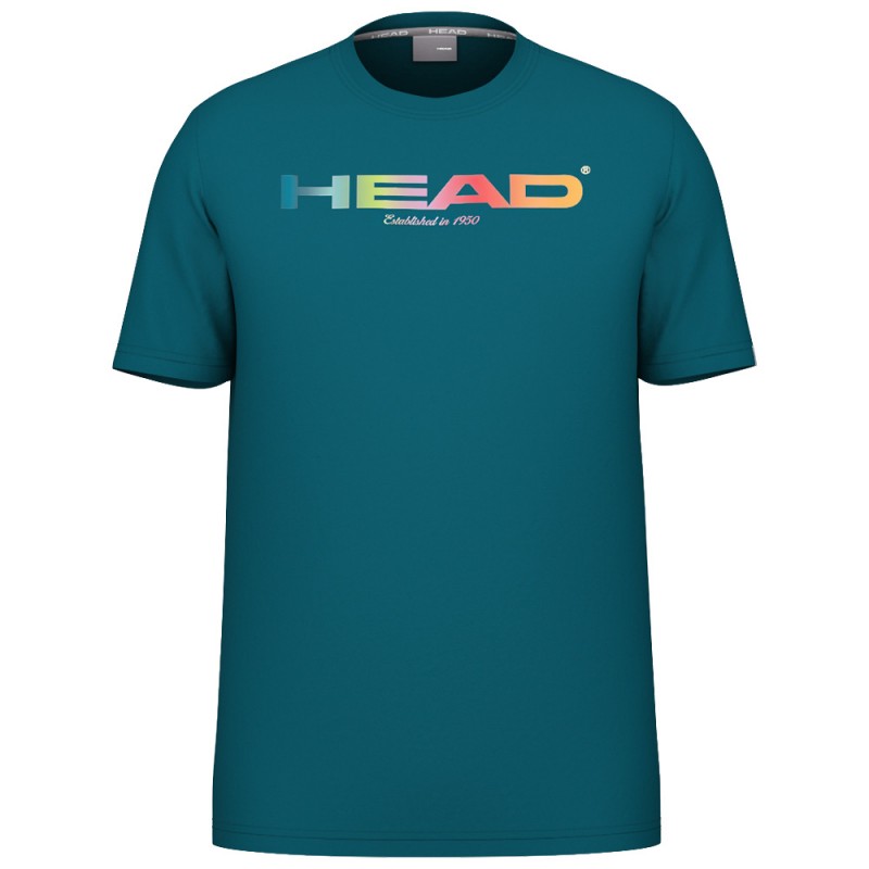 Head Rainbow groenblauwe t-shirt