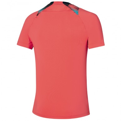 Mizuno Tennis Shadow Tee rood T-shirt