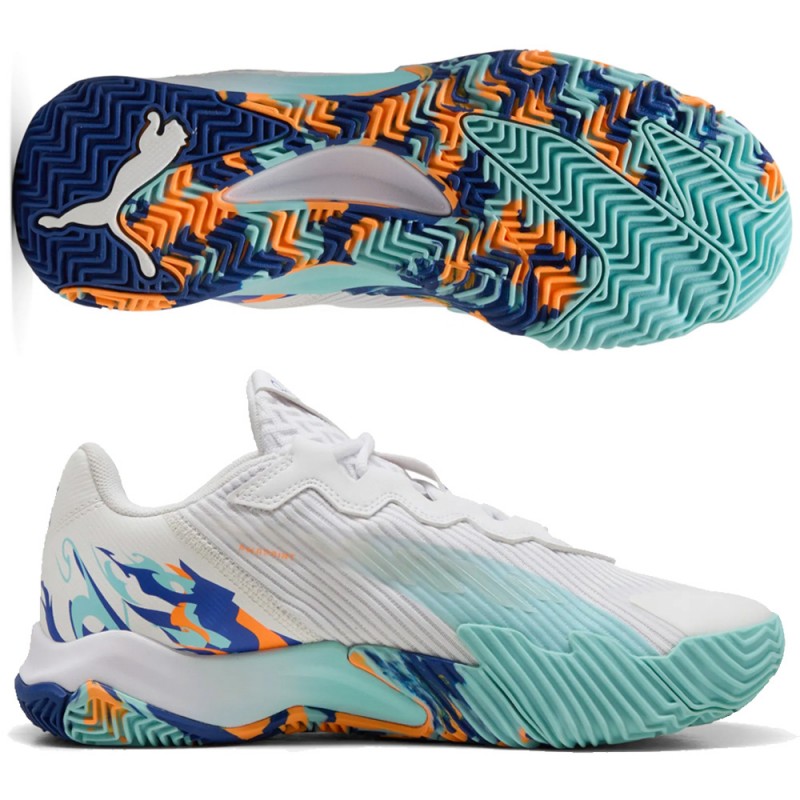 Puma Nova Elite white vivid blue heren 2025