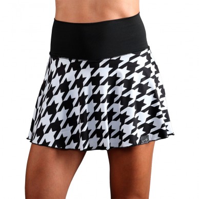 Endless Lux II houndstooth zwarte Skirt
