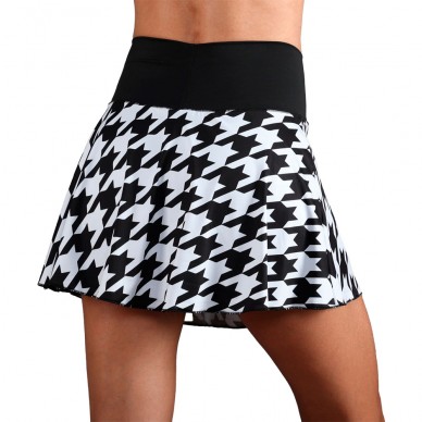 Endless Lux II houndstooth zwarte Skirt