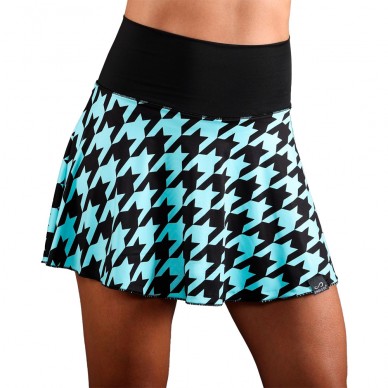 Endless Lux II houndstooth blauwe rok