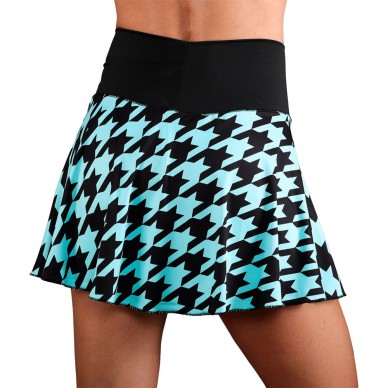 Endless Lux II houndstooth blauwe rok