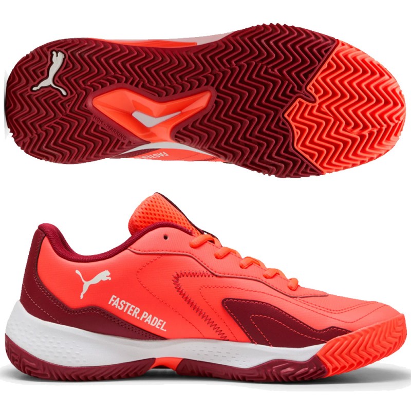 Puma Nova Smash red dark crimson heren 2025 Puma Nova Smash red dark crimson heren 2025