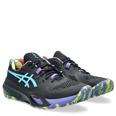 Asics Gel Resolution X Padel L. E. Black Energy Aqua heren 2025