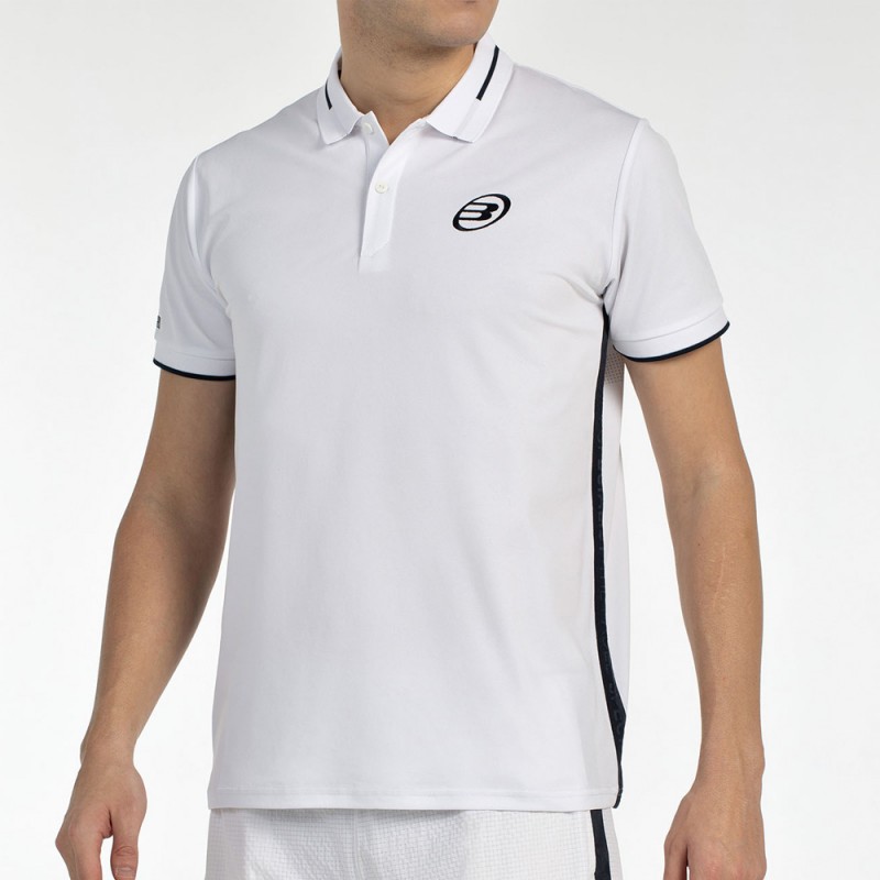 Bullpadel Leiro wit zwart polo Bullpadel Leiro wit zwart polo
