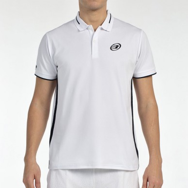 Bullpadel Leiro wit zwart polo