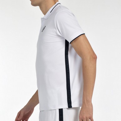 Bullpadel Leiro wit zwart polo