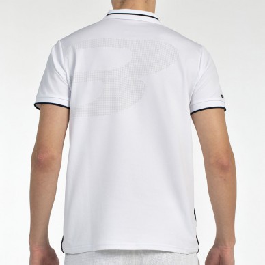 Bullpadel Leiro wit zwart polo