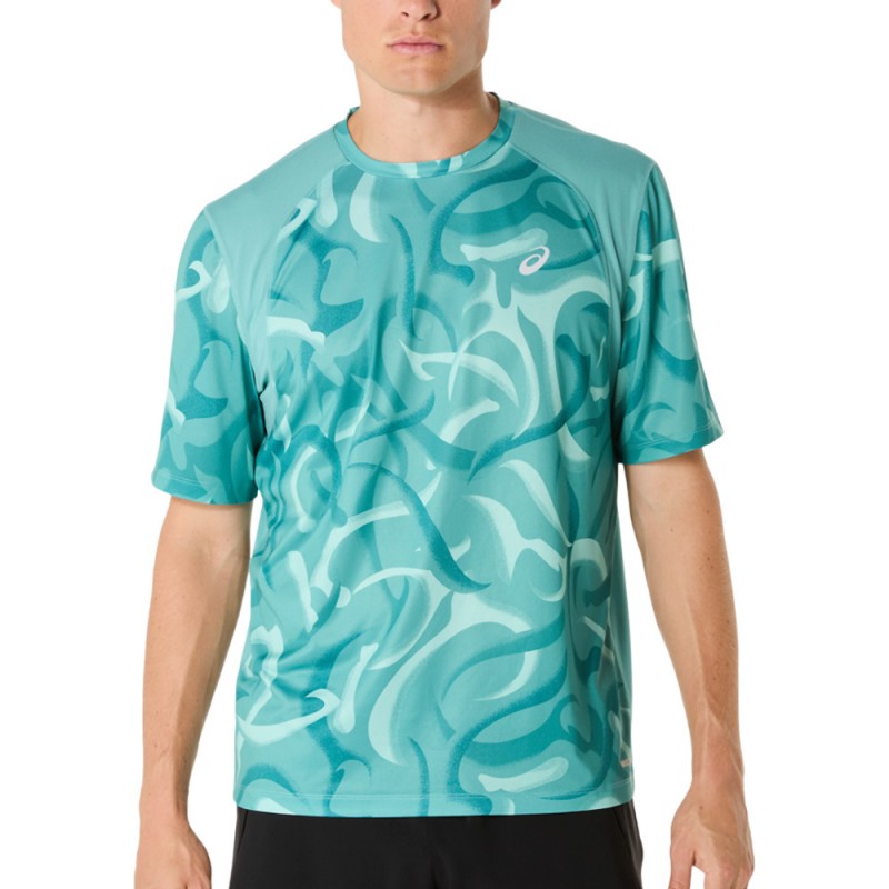 Asics Road Lite Show SS Top groene T-shirt Asics Road Lite Show SS Top groene T-shirt