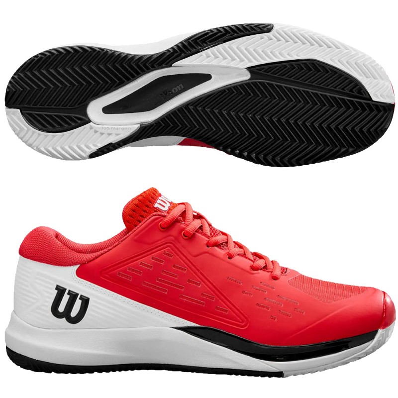 Wilson Rush Pro Ace Clay red white heren 2025 Wilson Rush Pro Ace Clay red white heren 2025