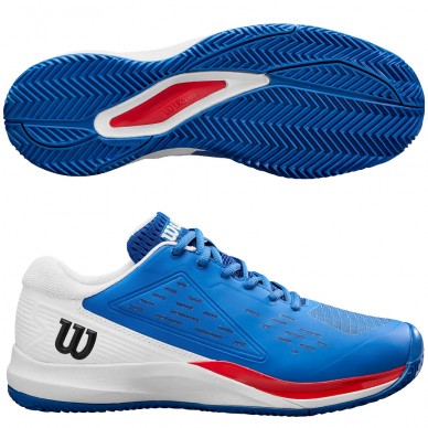 Wilson Rush Pro Ace Clay Blue White heren 2025
