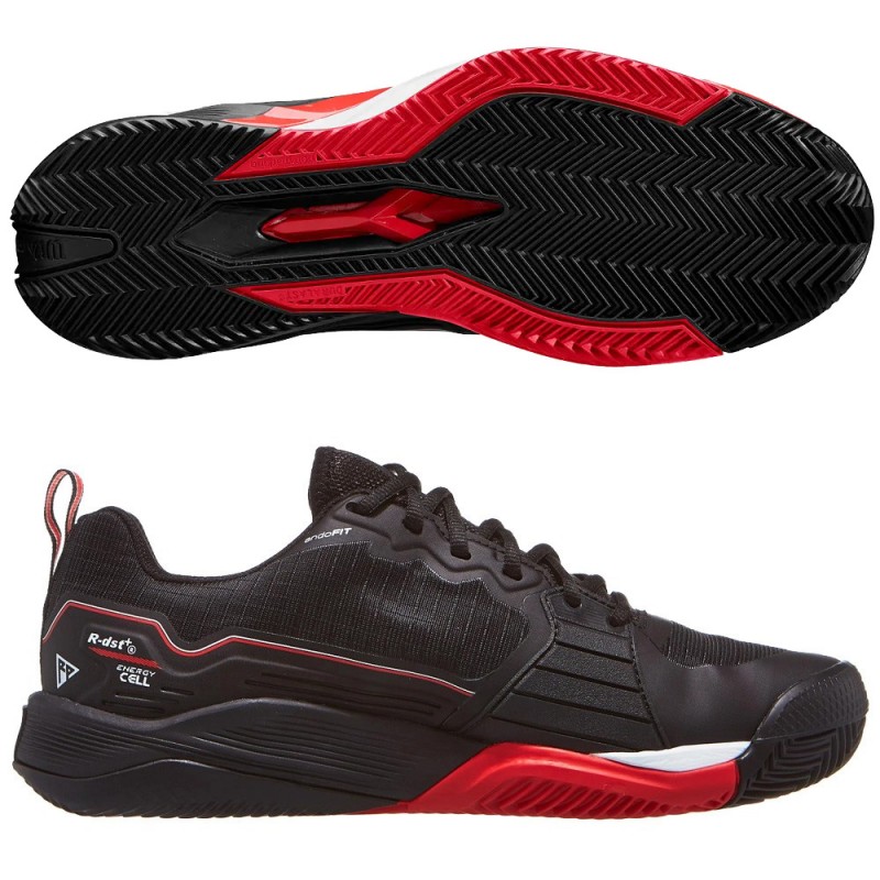 Wilson Rush Pro 4.5 Clay black infrared heren 2025 Wilson Rush Pro 4.5 Clay black infrared heren 2025
