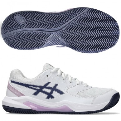 Asics Gel Dedicate 8 Clay witte indigo fog dames 2025