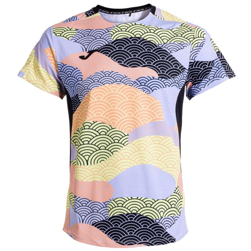 Joma Challenge multicolor zwart T-shirt Joma Challenge multicolor zwart T-shirt