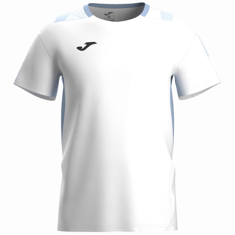 Joma Challenge wit blauw t-shirt Joma Challenge wit blauw t-shirt