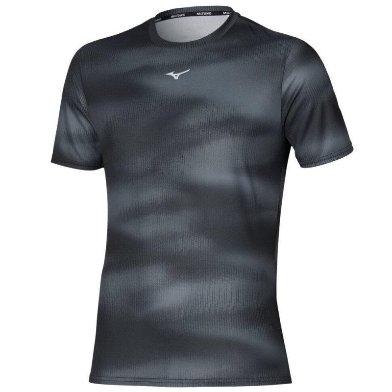 Mizuno Core Graphic TEE zwart t-shirt Mizuno Core Graphic TEE zwart t-shirt