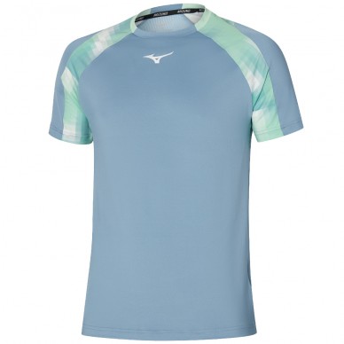 Mizuno Tennis Shadow TEE blauw T-shirt