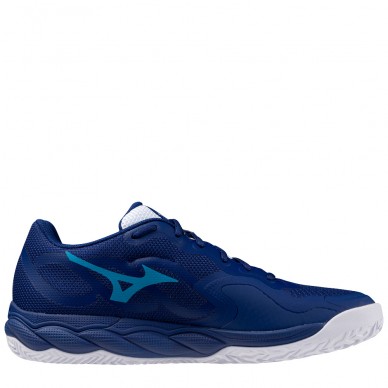 Mizuno Wave Enforce Court CC bellwether blue white heren 2025