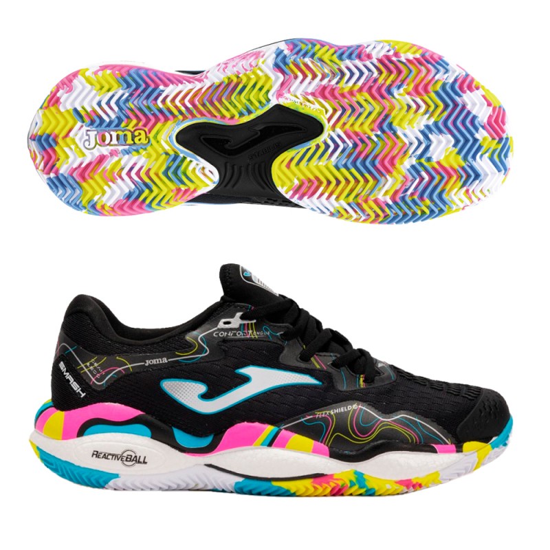 Joma Smash Men 2591 black multicolor heren 2025