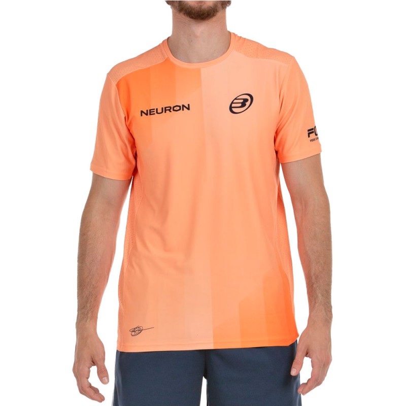 Bullpadel Chingotto 25V oranje t-shirt Bullpadel Chingotto 25V oranje t-shirt