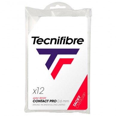 Overgrips Tecnifibre Pro Contact x12 wit