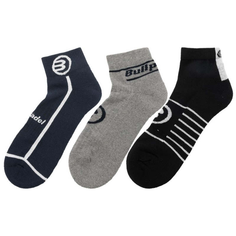 Bullpadel Sokken BP254 Pack van 3 kleuren Bullpadel Sokken BP254 Pack van 3 kleuren