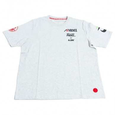 Lok Bridger A1Padel lichtgrijs T-shirt