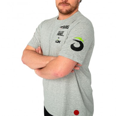 Lok Bridger A1Padel lichtgrijs T-shirt