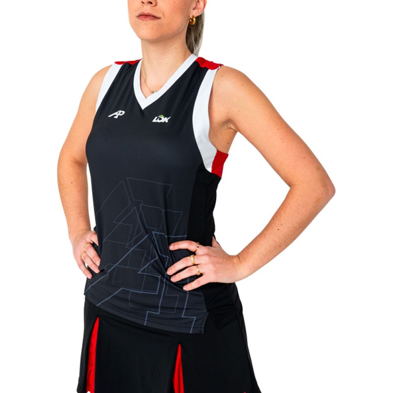 Lok Wasatch A1Padel zwart T-shirt Lok Wasatch A1Padel zwart T-shirt