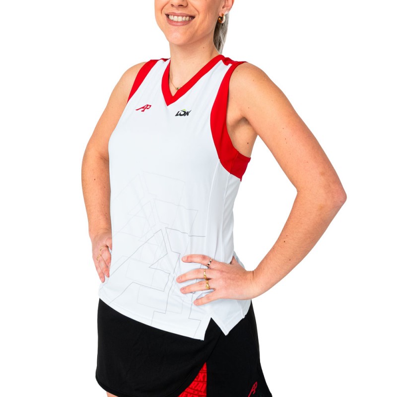 Lok Wasatch A1Padel wit T-shirt Lok Wasatch A1Padel wit T-shirt